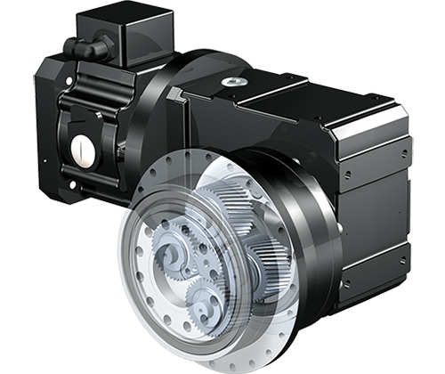 right angle servo gearbox with MB brake